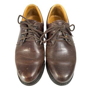 Havana Joe Men's Leather Shoes Low Derby Oxford Size 40 EU 9 US Brown Lace Up